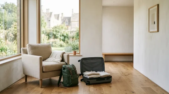 Una scena che rappresenta la scelta dell'alloggio perfetto per il proprio stile di viaggio